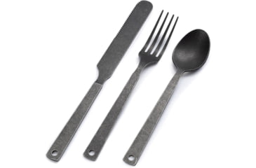 Image of Barebones Flatware Set, Matte Black, CKW-370