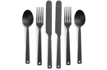 Image of Barebones Flatware Set, Matte Black, CKW-370