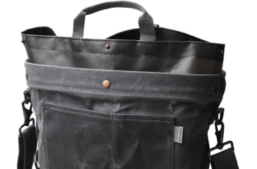 Image of Barebones Gathering Bag, Paraffin Waxed Canvas, 18in x 16.5in x 5in, Slate Gray GDN-068