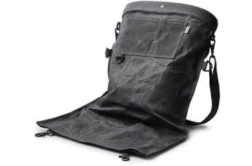 Image of Barebones Gathering Bag, Paraffin Waxed Canvas, 18in x 16.5in x 5in, Slate Gray GDN-068