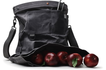 Image of Barebones Gathering Bag, Paraffin Waxed Canvas, 18in x 16.5in x 5in, Slate Gray GDN-068