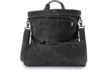 Image of Barebones Gathering Bag, Paraffin Waxed Canvas, 18in x 16.5in x 5in, Slate Gray GDN-068