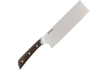 Image of Barebones No. 7 Nakiri Knife, 12.25in Overall, 7in, 5Cr15MoV, Satin Blade, Brown Pakkawood Handle, CKW-493