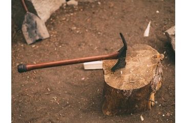 Image of Barebones Pulaski Axe, 1055 Carbon Steel 1/3in Blade, Wood Handle, HMS-2101