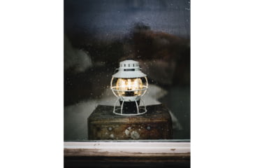 Image of Barebones Railroad Lantern Vintage White