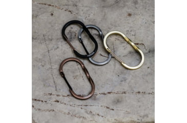 Image of Barebones Wiregate Carabiner, Medium, 2 Pack, Black, STC-619