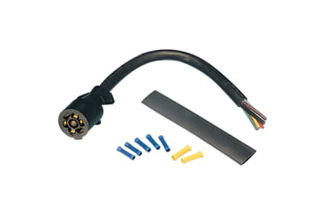 Image of Bargman 7 Way Molded Trailer End w/ 1 Cable, 54-67-525