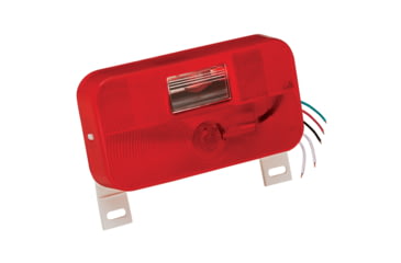 Image of Bargman Surface-Mount Taillight #92 With Backup And License Bracket, Red, 34-92-004