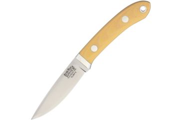 Image of Bark River Blackwater Elmax Antique Ivory Fixed Blade Knife, 3in, Standard Edge, Satin, Antique Ivory, Micarta Handle BA07045MAI