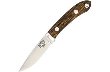 Image of Bark River Blackwater Elmax Bocote Fixed Blade Knife, 3in, Standard Edge, Satin, Brown, Bocote Wood Handle BA07045WB