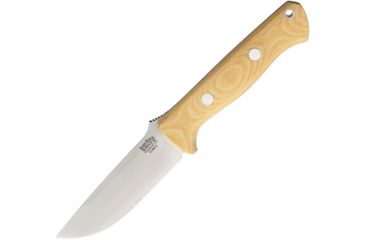 Image of Bark River Bravo-1 LT Antique Ivory Fixed Blade Knife, 4.25in, Standard Edge, Satin, Antique Ivory, Micarta Handle BA07146MAI