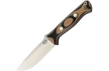 Image of Bark River Bravo-1 Mil Spec Camo G10 Fixed Blade Knife, 4.75in, CPM 3V Tool Steel, Standard Edge, Satin, Camo, G10 Handle BA07121GMSC