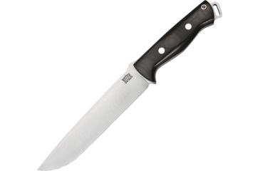 Image of Bark River Bravo 2 Black Canvas CPM S35VN Fixed Blade Knife, 7in, Stainless Steel, Standard Edge, Black, Micarta Handle BA07231MBC