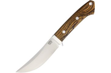 Image of Bark River Classic Trailing Point Hunter Fixed Blade Knife, 4.5in, CPM 154 Steel, Standard Edge, Satin, Brown, Bocote Wood Handle BA02145WB