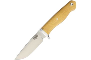 Image of Bark River Fieldsman Antique Ivory Fixed Blade Knife, 3.5in, A2 Tool Steel, Standard Edge, Satin, Antique Ivory, Micarta Handle BA02012MAI