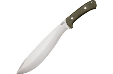 Image of Bark River Grasso Bolo III, Steel Blade, Green Canvas Micarta Handle BA325MGC