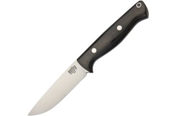 Image of Bark River Gunny Hunter Black Fixed Blade Knife, 4in, A2 Tool Steel, Standard Edge, Black, Micarta Handle BA012MBC
