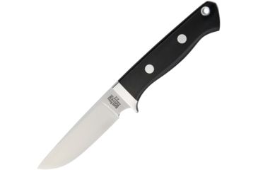 Image of Bark River Huntsman Black Canvas Micarta Fixed Blade Knife, 3.25in, A2 Tool Steel, Standard Edge, Black, Canvas Micarta Handle BA2011MBC