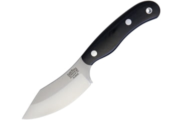 Image of Bark River JX6 Companion Elmax Fixed Blade Knife, 7.25in Overall, 3.25in Satin Elmax Steel Blade, Black Canvas Micarta Handle, 10-142MBC