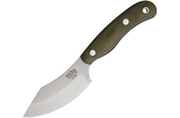 Image of Bark River JX6 Companion Elmax Fixed Blade Knife, 7.25in Overall, 3.25in Satin Elmax Steel Blade, Green Canvas Micarta Handle, 10-142MGC
