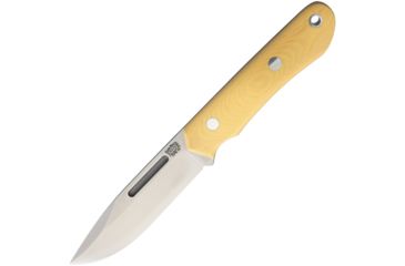 Image of Bark River Springbok II 3V Antique Ivory Fixed Blade Knife, 4.5in, Standard Edge, Satin, Antique Ivory, Micarta Handle BA05220MAI