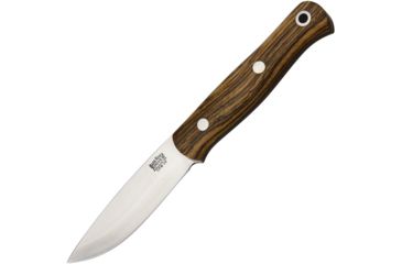 Image of Bark River Ultra Lite Bushcrafter Bocote Fixed Blade Knife, 3.25in, CPM-3V Steel, Standard Edge, Satin, Brown, Bocote Wood Handle, 06-023W-B