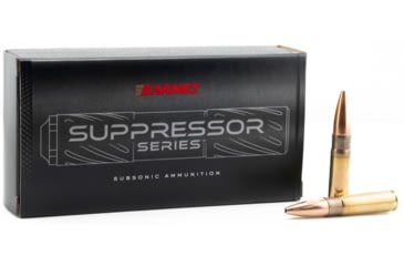 Image of Barnes .300 AAC Blackout 205 Grain Suppressor BTHP Brass Rifle Ammo, 20 Rounds, SUP300BLK1