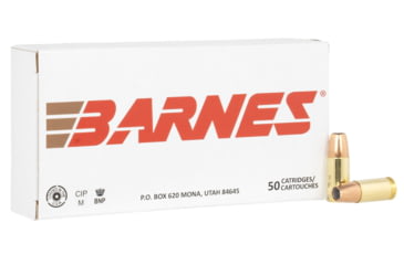 Image of Barnes Bullets 32516 9Mmluger 124Gr Sierra Jacketed Hollow Point 50 Per Box/10 Case, 187249