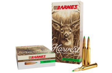 Image of Barnes Harvest 7mm-08Rem 150 Grain Sierra Tipped GameKing Brass Rifle Ammo, 20 Rounds, HV7MM081