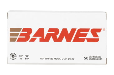 Image of Barnes Bullets 32522 9Mmluger Subsonic 147Gr Sierra Jacketed Hollow Point 50 Per Box/10 Case, 187247