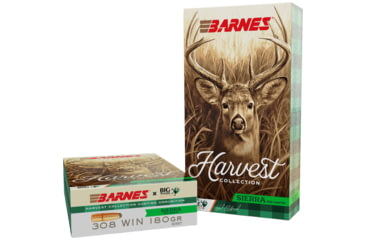 Image of Barnes Harvest 7.62x51mm NATO 180 Grain Round Nose Brass Cased Rifle Ammunition, 20 Rounds, 32557