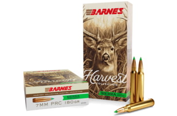Image of Barnes Harvest Collection 7mm PRC 180 Grain Tipped GameKing Rifle Ammo, 20 Rounds, 32483