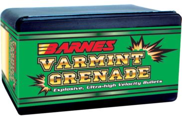 Image of Barnes Varmint Grenade Rifle Bullets, .204 Ruger, Flat Base Hollow Point, 26 grain, 250 Bullets/Box, Powdered Copper/Tin, 30094