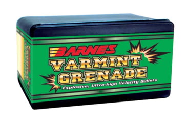 Image of Barnes Varmint Grenade Rifle Bullets, .223 Caliber, 50 Grain, Flat Base, 100 Bullets, 30198