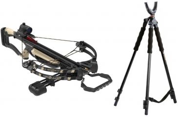 Image of Barnett Crossbows Recruit 100 Crossbow, Pkg. Pink, 78649 W/ Vanguard Quest Tripod