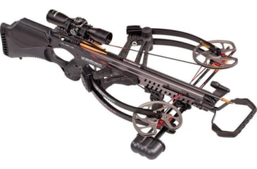 Image of Barnett Crossbows Vengeance Reverse-Draw Crossbow with Premium Illuminated Scope - Carbon Black, 78201