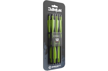 Image of Barnett Demun Hyperbolts 2-Fletch - Pack of 12, Black, BAR50037