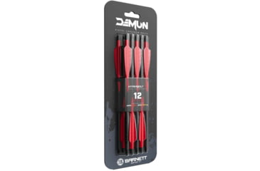 Image of Barnett Demun Hyperbolts 3-Fletch - Pack of 12, Black, BAR50038