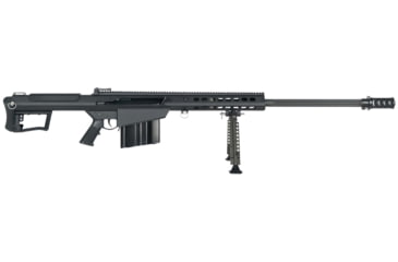 Image of Barrett M107A1 Semi-Auto Rifle, 50 BMG, 29in Fluted Barrel, 1-15, Steel Black Stock, Black, 10RD, 18059-FRRMPG