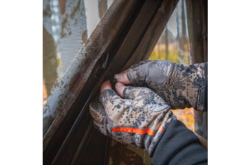 Image of Barronett Blinds Big Mike Heavy-Duty, Portable Hunting Blind, Tall Hub Blind, 600 Denier Fabric, Shoot While Standing, Crater Harvest, 80in x 75in x 75in, BMHD300CH, Crater Harvest, 80in x 75in x 75in, BMHD300CH