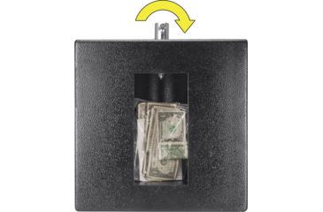 Image of Barska 1.15 Cubic Ft Rotary Hopper Depository Safe, Black, Medium, AX13308