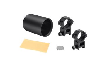 Image of Barska 1.5-6x44mm Level Rifle Scope,Illuminated MOA Reticle, Black, Medium AC12780