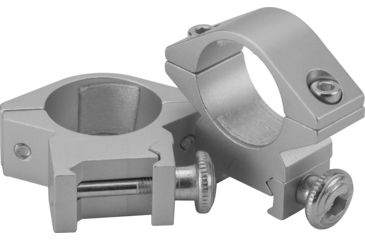 Image of Barska 1 inch Medium Weaver-Style Rings, Silver, AI13298