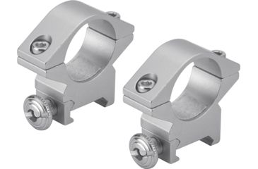 Image of Barska 1 inch Medium Weaver-Style Rings, Silver, AI13298