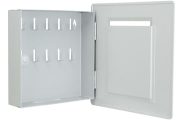 Image of Barska 10 Capacity Picture Wall Mount Photo Frame Key Cabinet w/Magnetic Lock, 4x6in, Grey, Small, CB13060