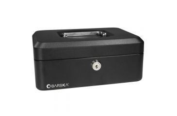 Image of Barska 10in. Cash Box w/ Key Lock, Closed CB11832