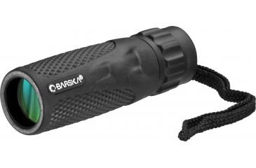 Image of Barska 10x25 WP Blackhawk Monocular, BK7, Green Lens, Black AA12130