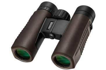 Image of Barska 10x26mm WP Embark Binoculars, Roof Prism, BAK-4, Right Eye Diopter, Brown AB12678