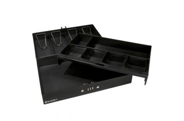 Image of Barska 12in. Cash Box, Tray w/ Money Clip, Fully Open CB11794