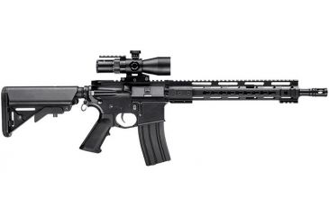 Image of Barska 12 in AR Quad Rail w/ Key Mold System, KeyMod Mounting Slots, Free Floating Design, Black AW12688